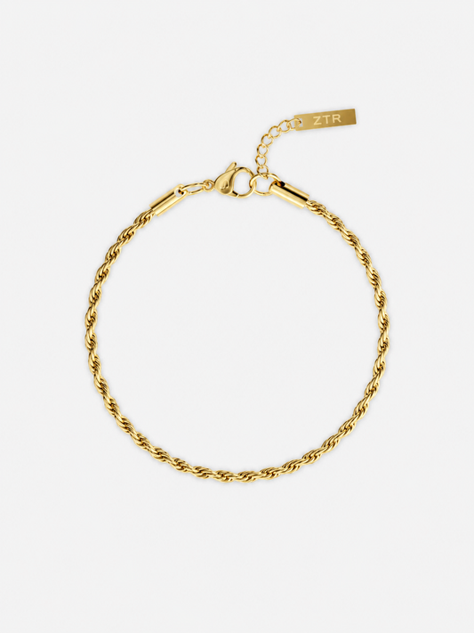 ROPE BRACELET 3MM | 18K Gold