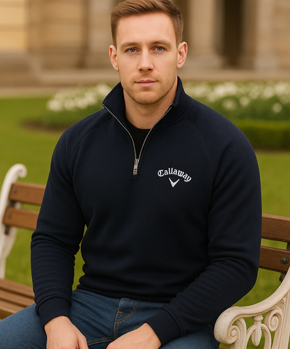 Callaway Heritage Cotton Half Zip Jumper