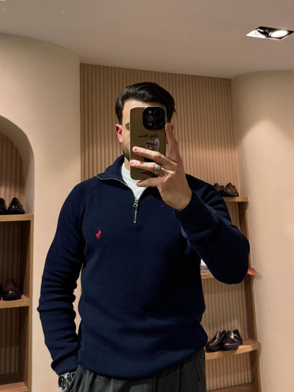 RL Heritage Quarter-Zip Knit Sweater