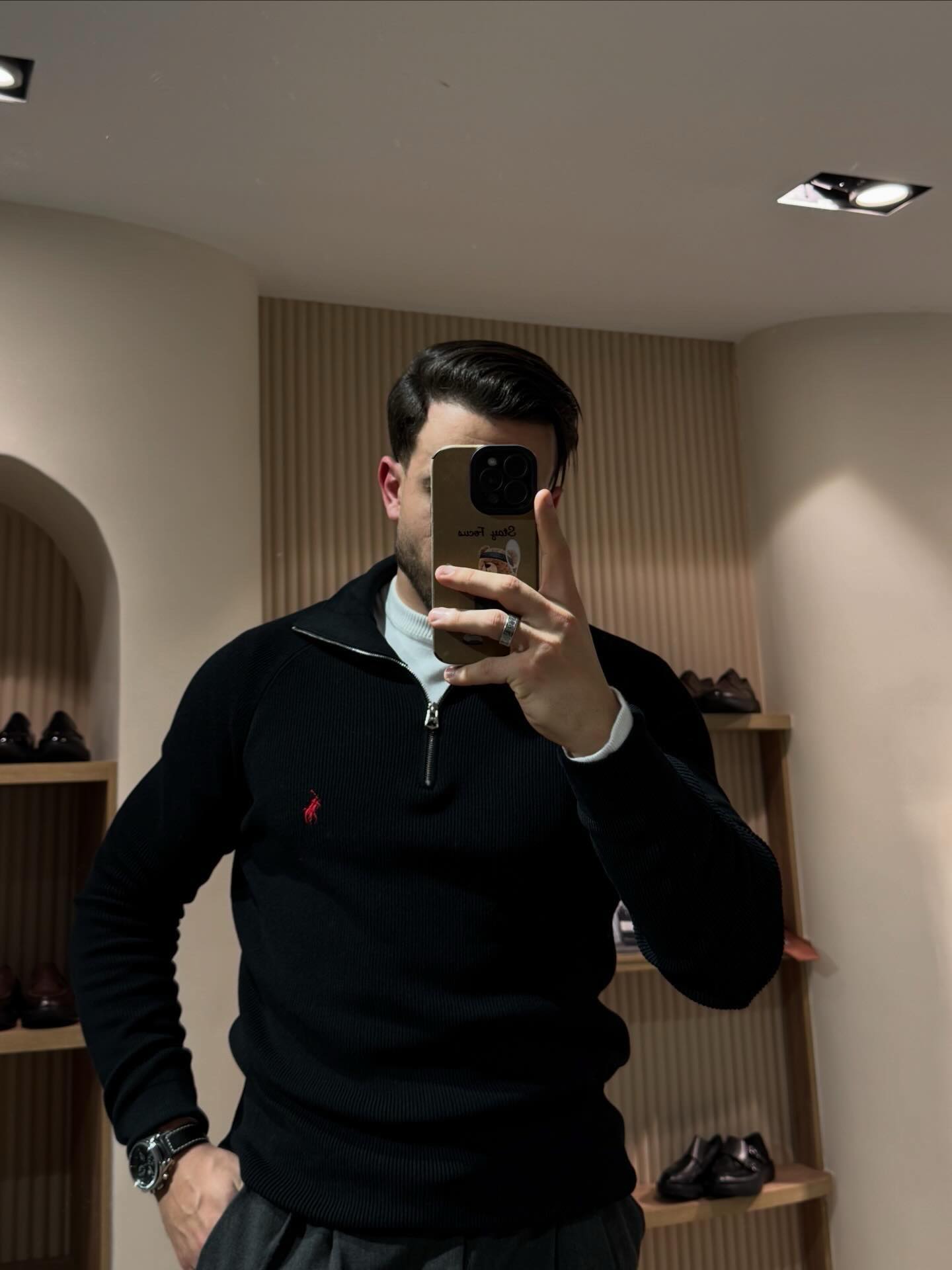 RL Heritage Quarter-Zip Knit Sweater