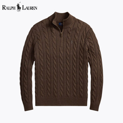 RL Heritage Cable Quarter-Zip Sweater