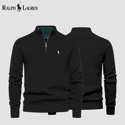 RL Signature Knit Quarter-Zip Sweater