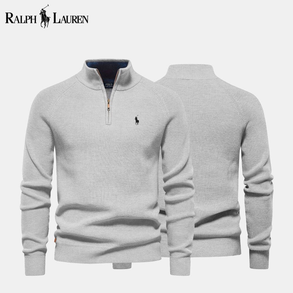 RL Signature Knit Quarter-Zip Sweater