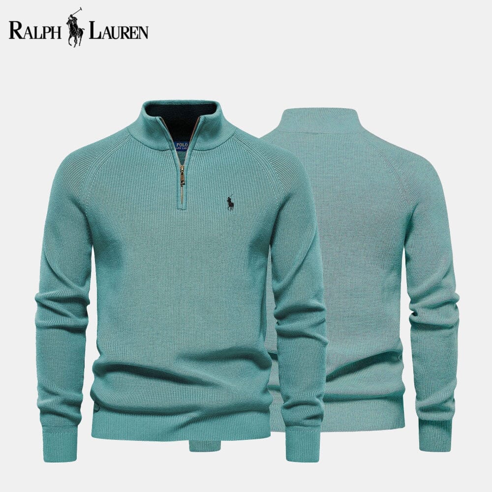 RL Signature Knit Quarter-Zip Sweater